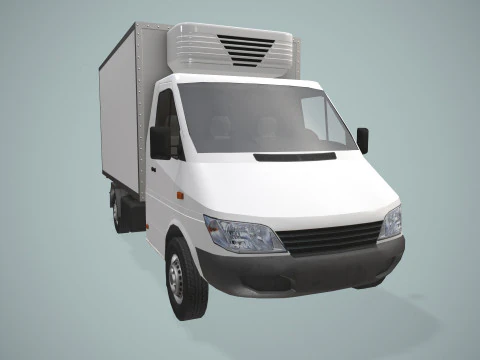 Camion frigorifero --411-- Modello 3D