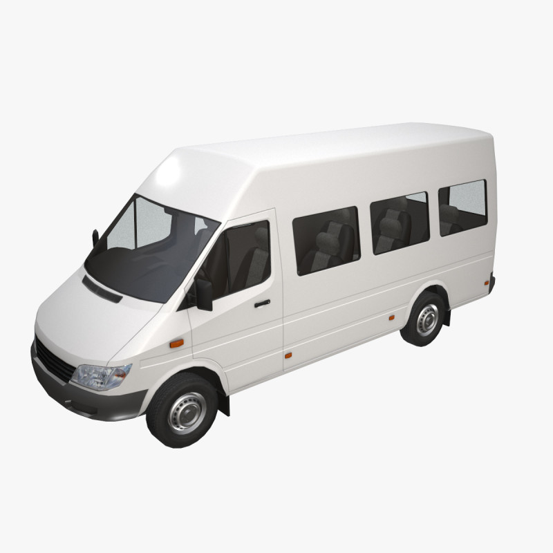 여객밴 --412-- 3D 모델 .c4d .max .obj .3ds .fbx .stl .blend 