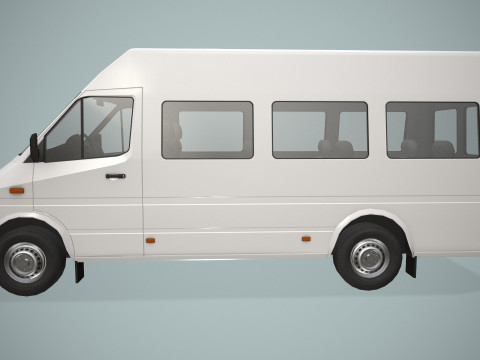 여객밴 --412-- 3D 모델