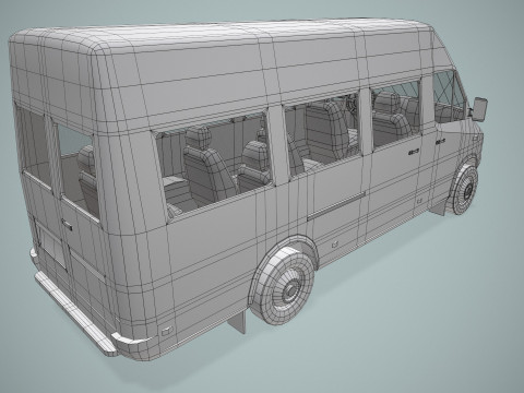 여객밴 --412-- 3D 모델