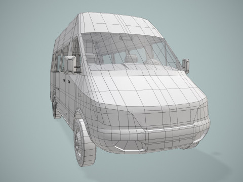 여객밴 --412-- 3D 모델
