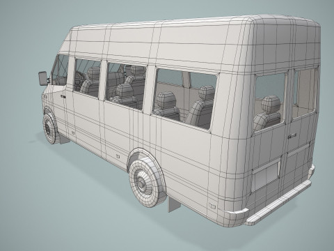 여객밴 --412-- 3D 모델