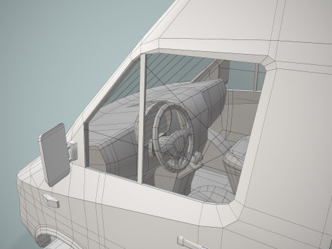 여객밴 --412-- 3D 모델