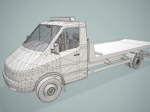 Tow Truck --413-- 3D Model