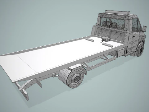 Tow Truck --413-- 3D Model