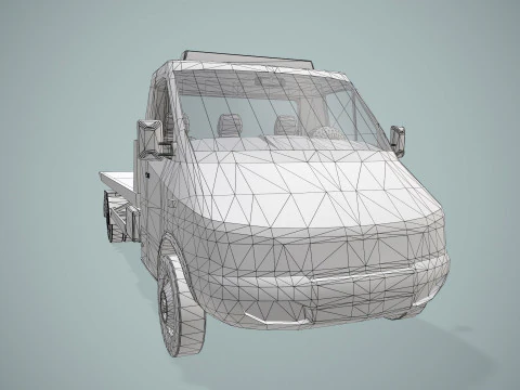 Tow Truck --413-- 3D Model