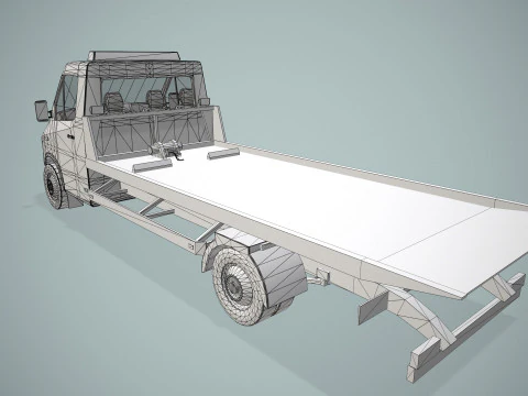 Tow Truck --413-- 3D Model