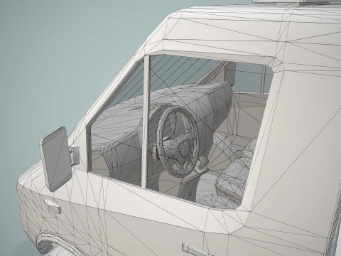 Tow Truck --413-- 3D Model