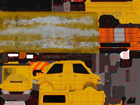 Tow Truck --413-- 3D Model