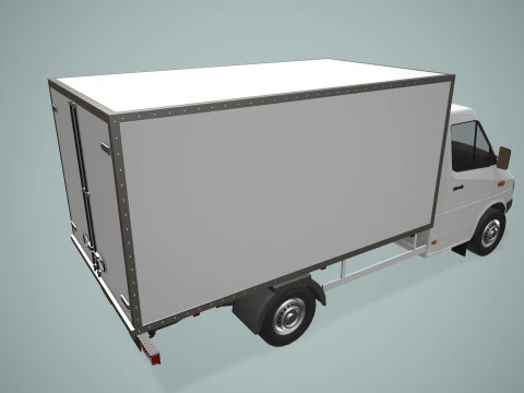 Box Van Truck --414-- 3D Model