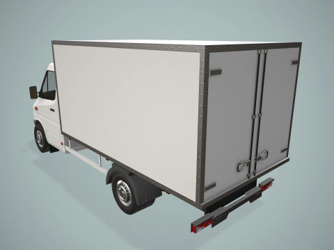 Box Van Truck --414-- 3D Model
