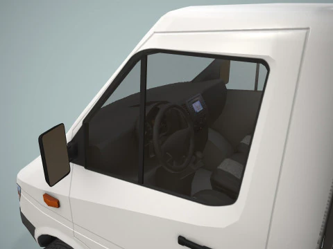 Box Van Truck --414-- 3D Model