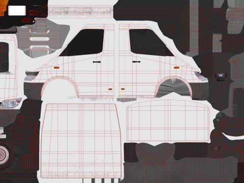 Telaio per camion -415- Modello 3D