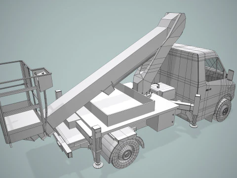 Bucket Truck --416-- 3D Model