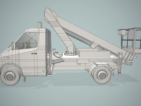 Bucket Truck --416-- 3D Model