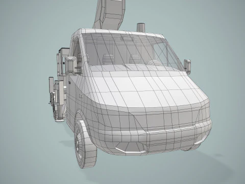Bucket Truck --416-- 3D Model
