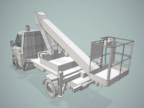 Bucket Truck --416-- 3D Model