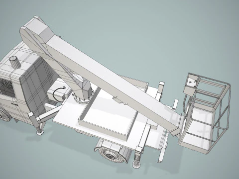 Bucket Truck --416-- 3D Model