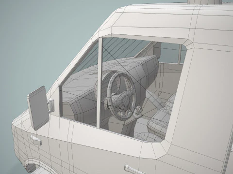 Bucket Truck --416-- 3D Model