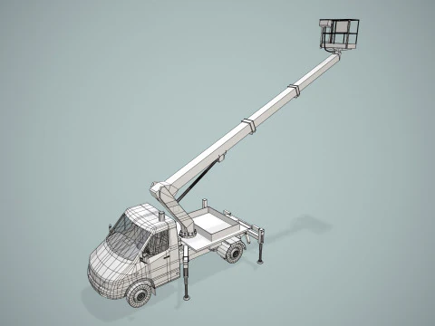 Bucket Truck --416-- 3D Model
