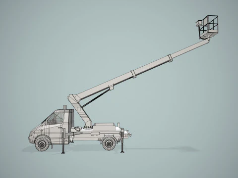 Bucket Truck --416-- 3D Model