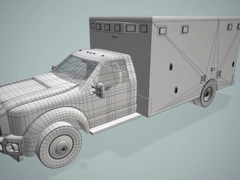 Ambulanza --419-- Modello 3D