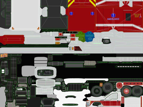 Ambulanza --419-- Modello 3D