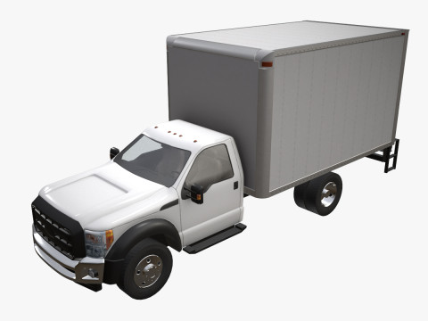 Box Van Truck --420-- 3D Model