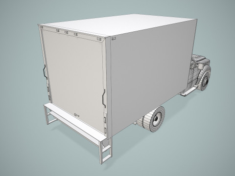 Truk Van Kotak --420-- Model 3D