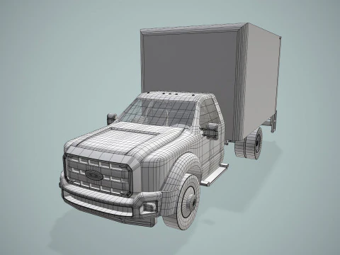 Furgone furgone --420-- Modello 3D