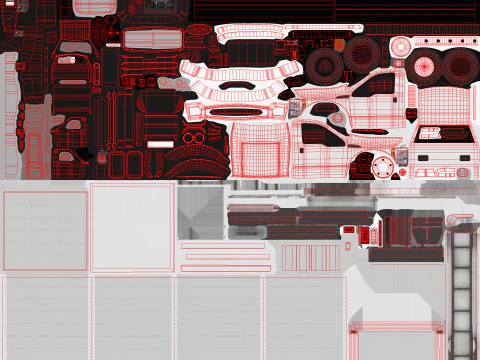 Furgone furgone --420-- Modello 3D