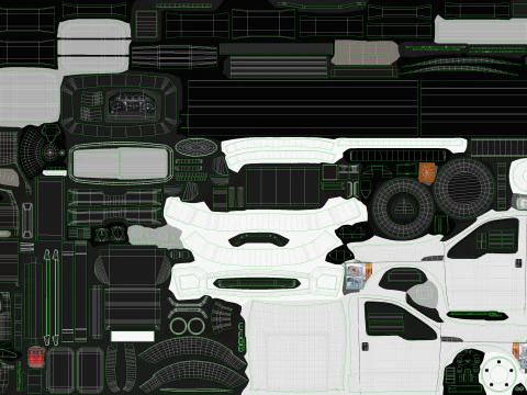 Chassis Truck --422-- 3D Model