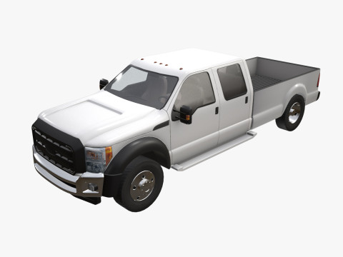 Crew Cab Truck --423-- 3D Model