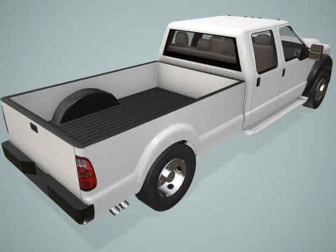 Camion doppia cabina --423-- Modello 3D