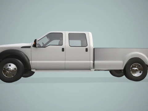 Camion doppia cabina --423-- Modello 3D