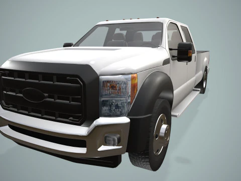 Camion doppia cabina --423-- Modello 3D