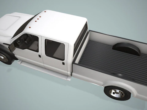 Camion doppia cabina --423-- Modello 3D