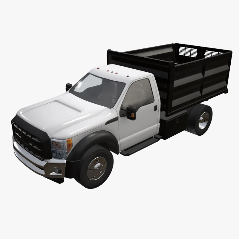 Самосвал --424-- 3D Модель .c4d .max .obj .3ds .fbx .stl .blend 