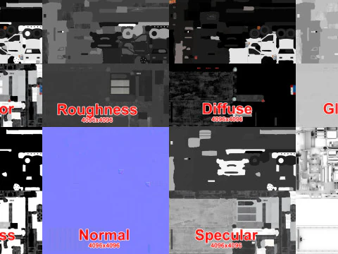 Carro attrezzi --427-- Modello 3D