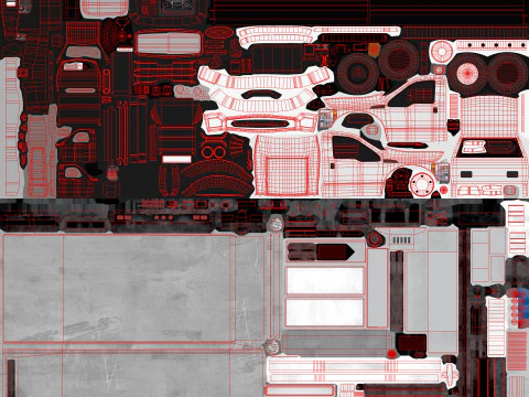 Carro attrezzi --427-- Modello 3D