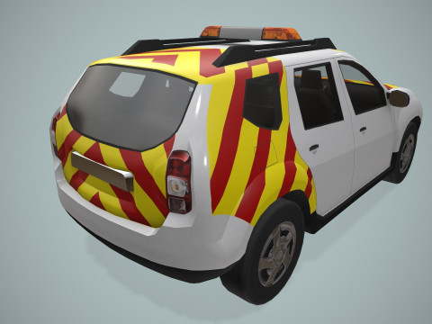 Airport Follow Me Car --428-- 3D Model