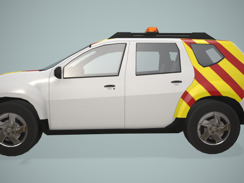 Airport Follow Me Car --428-- 3D Model