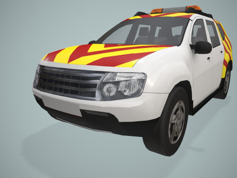 Airport Follow Me Car --428-- 3D Model