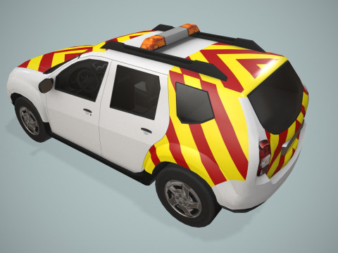 Airport Follow Me Car --428-- 3D Model