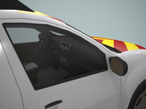 Airport Follow Me Car --428-- 3D Model