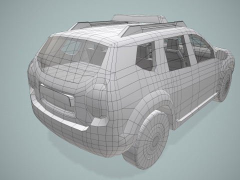 Airport Follow Me Car --428-- 3D Model