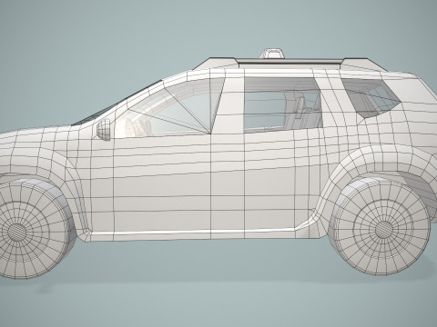 Airport Follow Me Car --428-- 3D Model