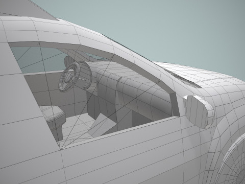 Airport Follow Me Car --428-- 3D Model