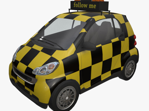 Airport Follow Me Car --430-- 3D Model