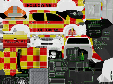 Auto Seguimi Aeroporto --431-- Modello 3D